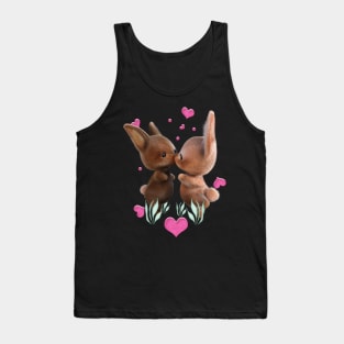 Happy Easter two bunnys Tank Top